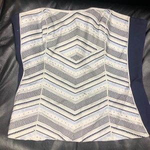 White House Black Market strapless top Size 6